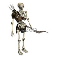 Skeleton Longbowman